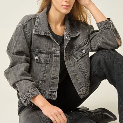 campera crop jean - MILANO campera crop jean - MILANO