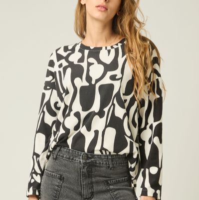 reme WEEN print blanco y negro