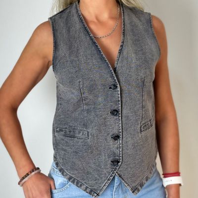 chaleco jean con lycra  - KAMI carbon