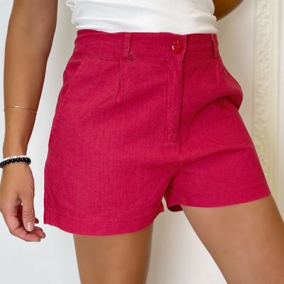 short   -  ROJO lino