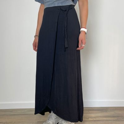 falda tipo pareo - modal