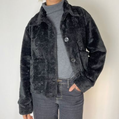 campera gamuza con piel  - TEPUI