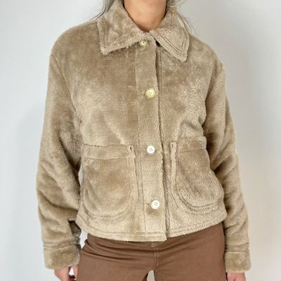 campera gamuza con piel  - TEPUI