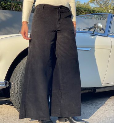 PEKIN  - pana wide leg  negro