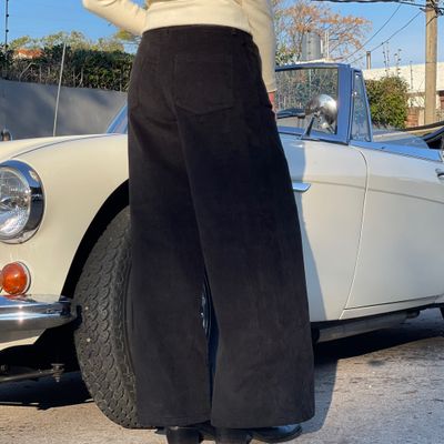 PEKIN  - pana wide leg  negro