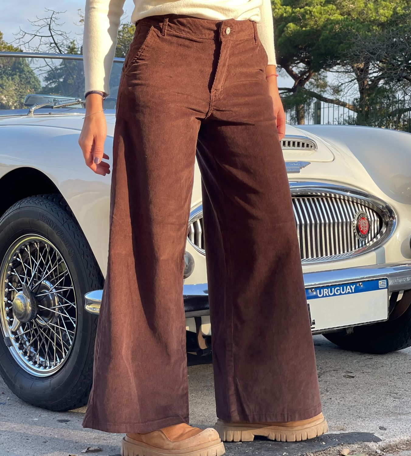 PEKIN  - pana wide leg  chocolate