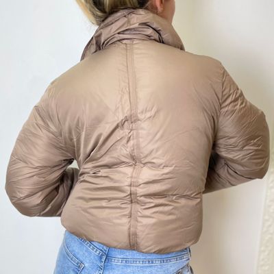 campera puffer  -  AMY camel