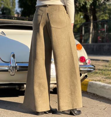 pantalon simil gamuza  -  GARY verde