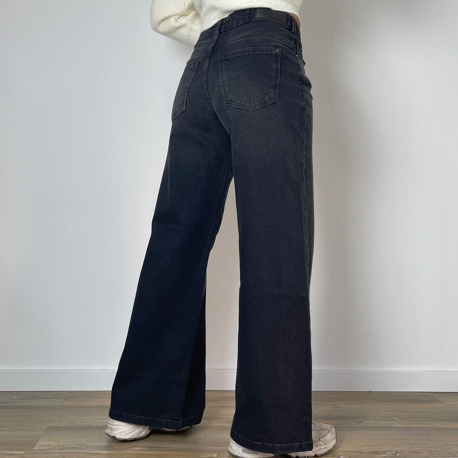 jean wide leg  -  BERLIN negro