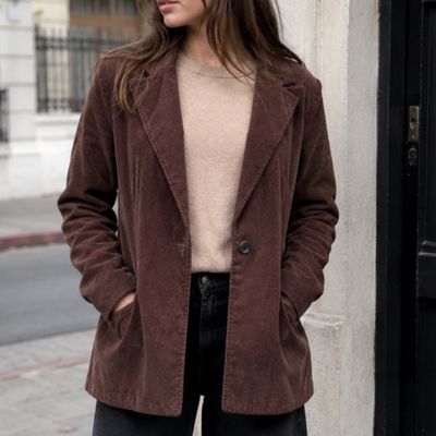 blazer PEKIN - pana color choco