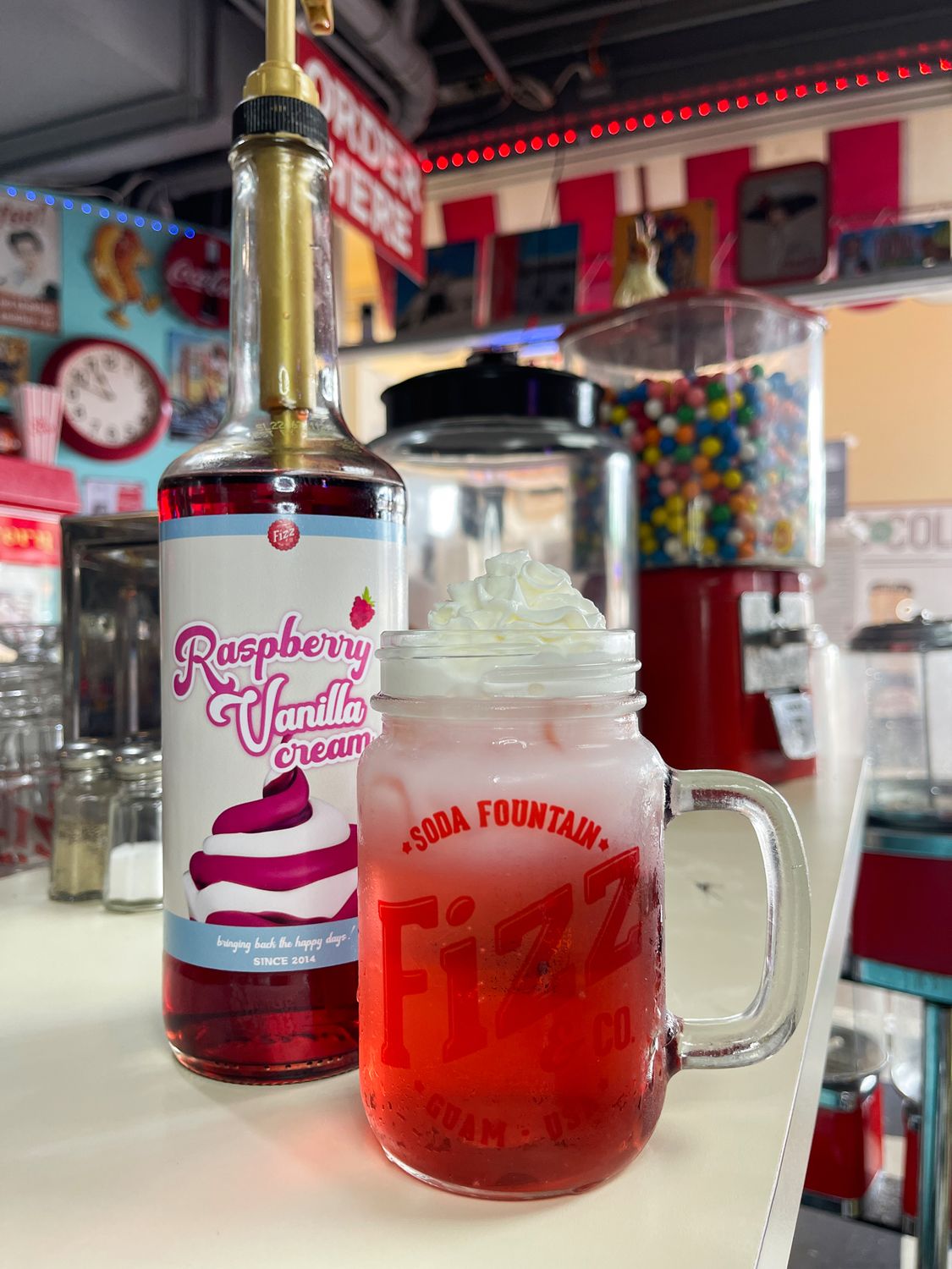 Raspberry Vanilla Cream Soda