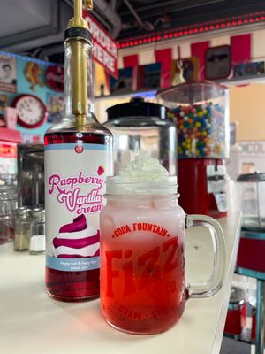 Raspberry Vanilla Cream Soda