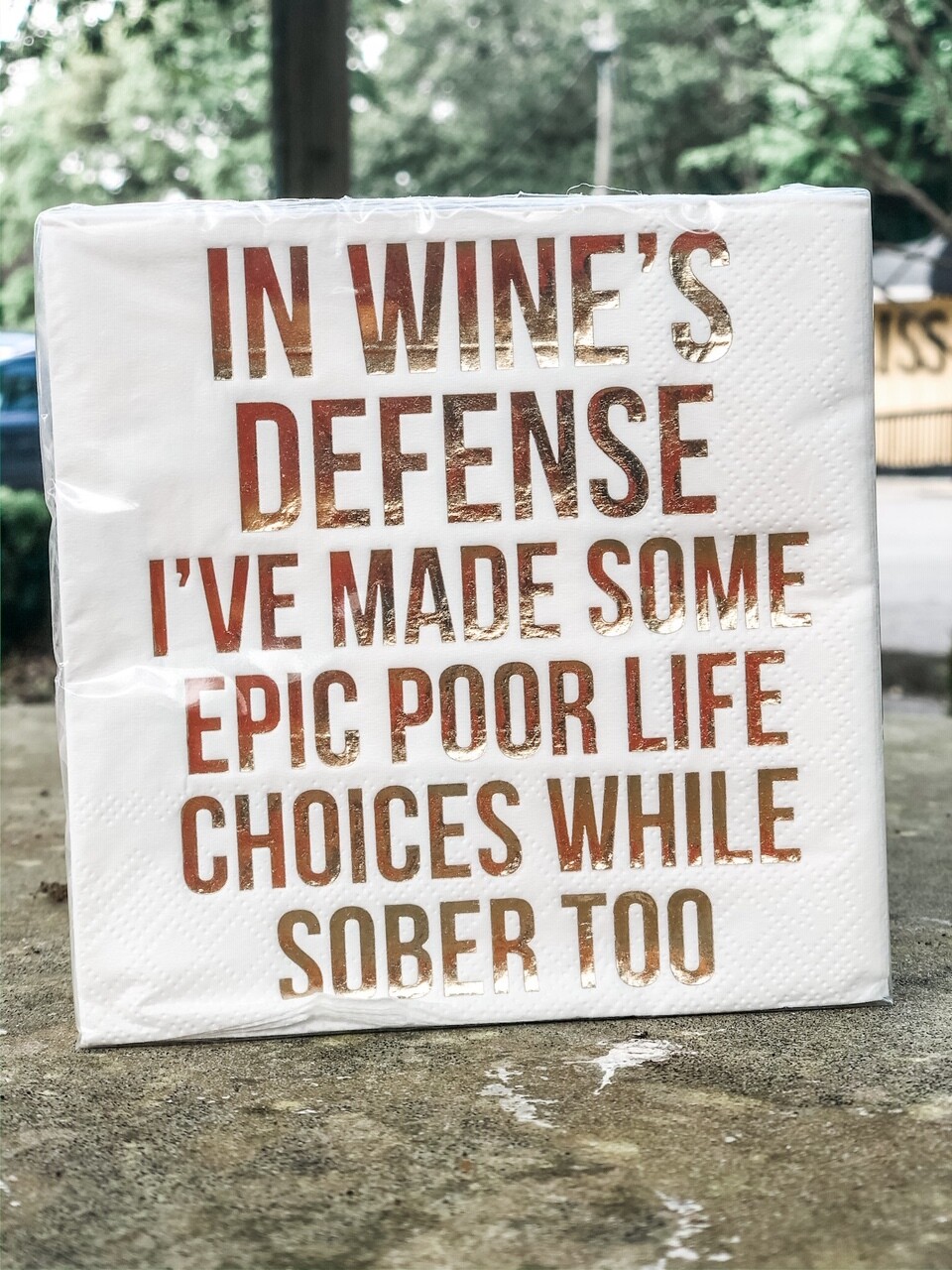 dthy In Wines Defense Napkins 20ct - 3ply dthy In Wines Defense Napkins 20ct - 3ply