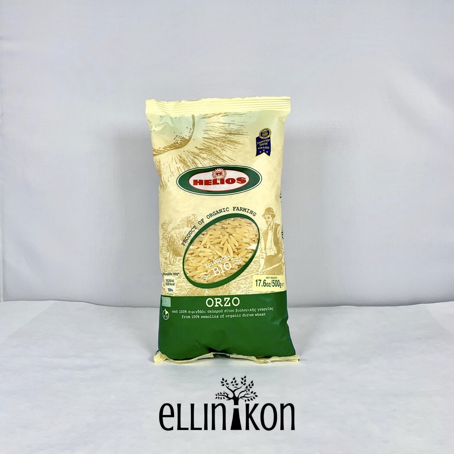 ORZO ORGANIC 17.6oz (500g) helios 480800