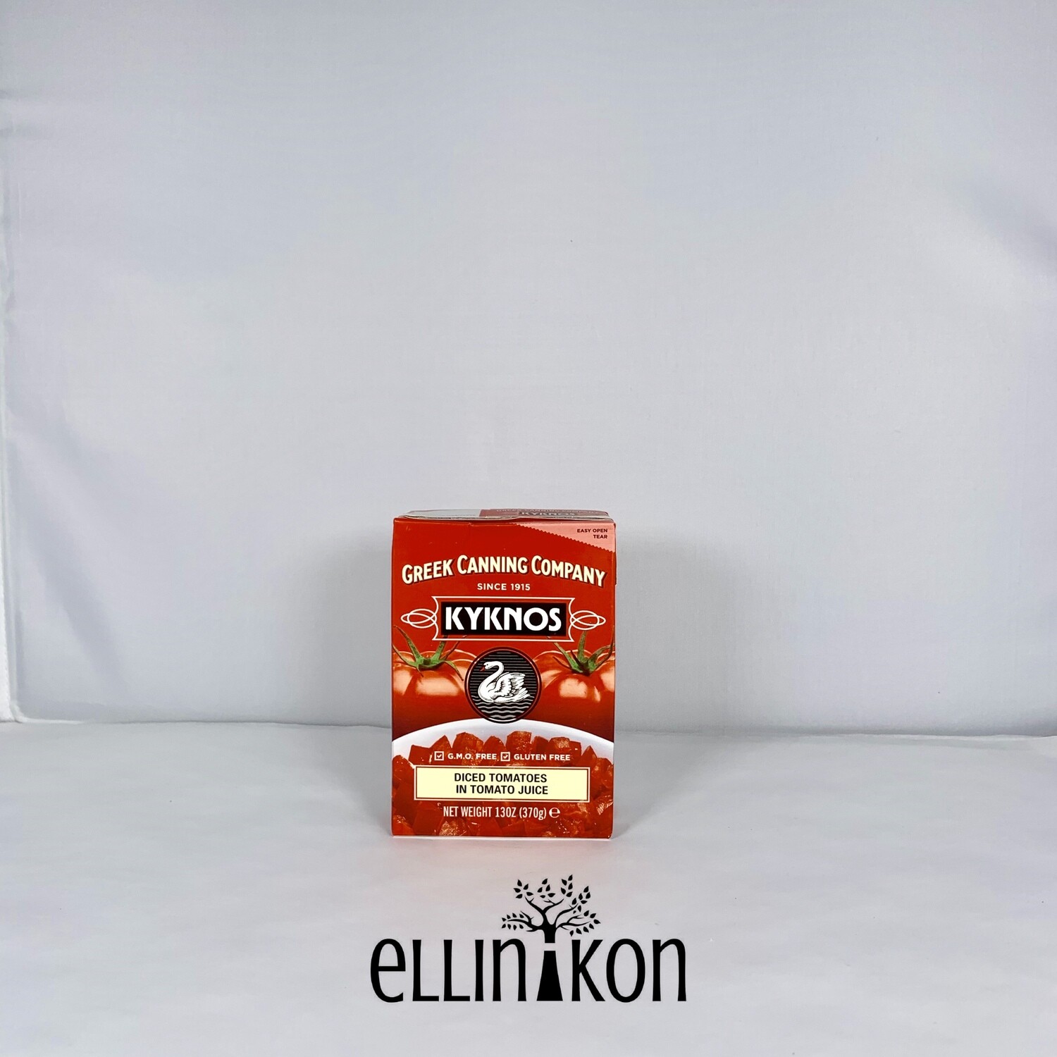 DICED TOMATOES IN TOM JUICE 130oz (370g) kyknos 460792