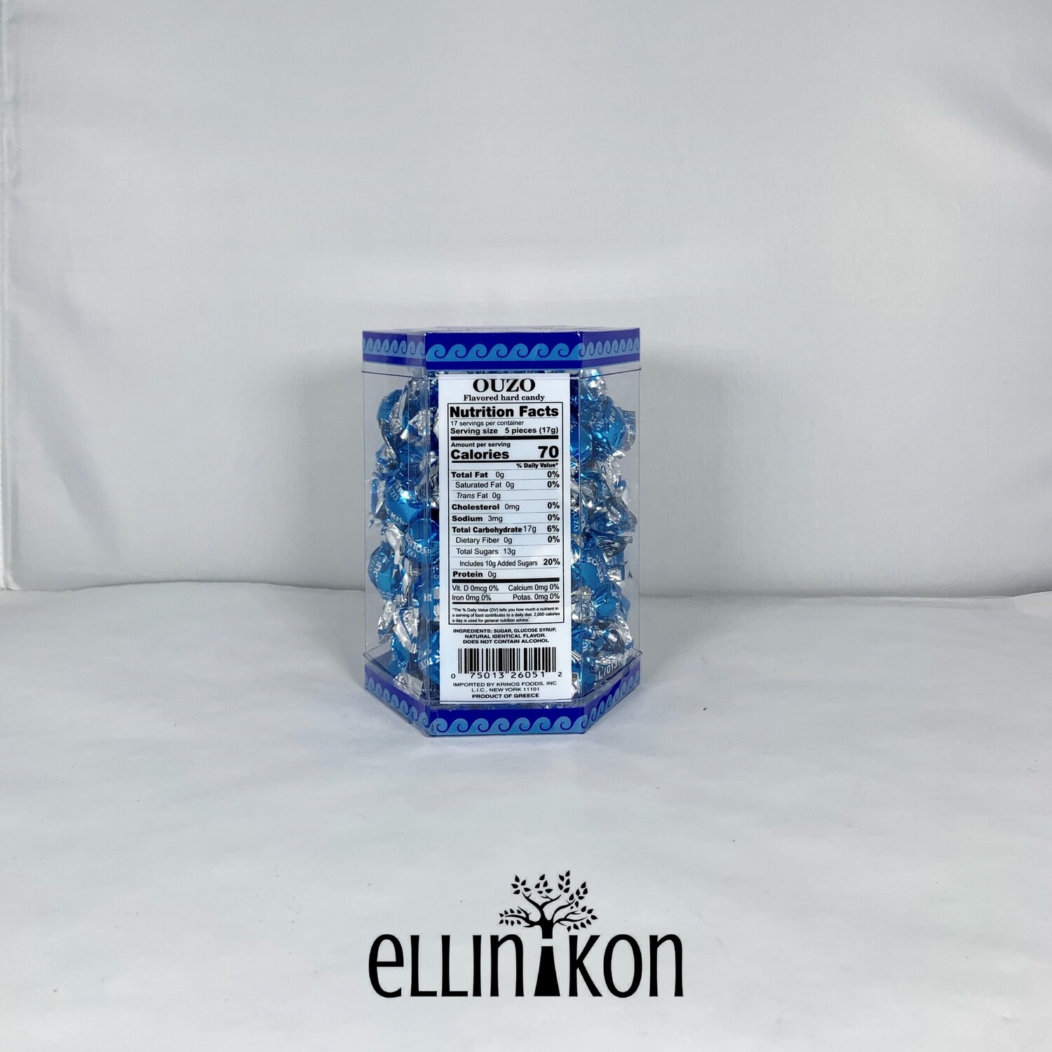 OUZO CANDY 10.6oz (300g) Krinos 26051A