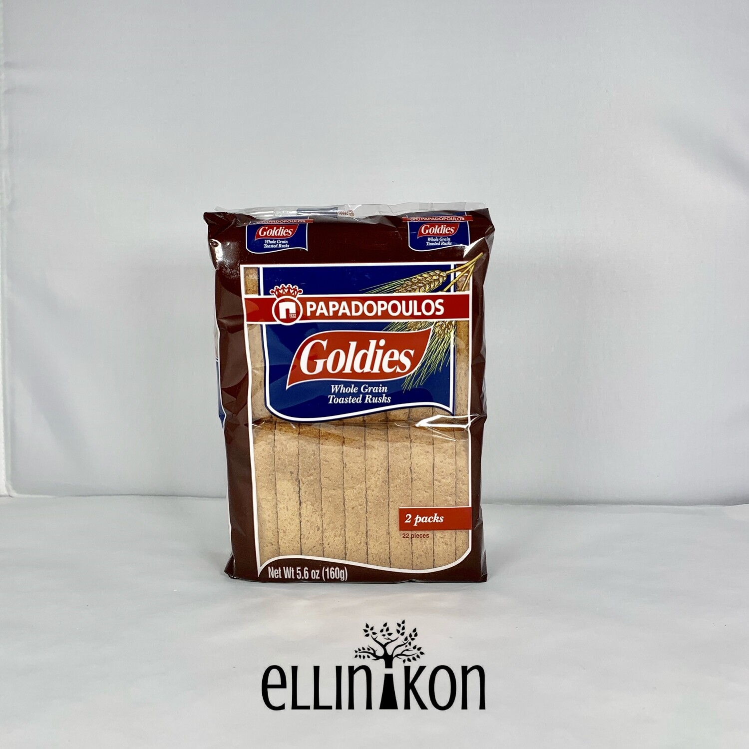 GOLDIES WHOLE GRAIN TOASTED RUSKS 5.6oz (160g) BROWN BAK05604
