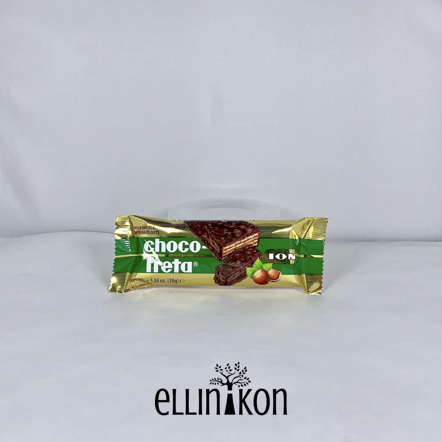 CHOCOFRETA MILK HAZELNUTS 1.34oz (38g) ion GREEN I8110
