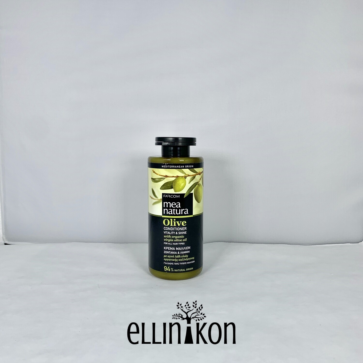 OLIVE CONDITIONER WITH CRETAN ORGANIC VERGIN OLIVE OIL, 10.14fl oz (300ml) mea natura