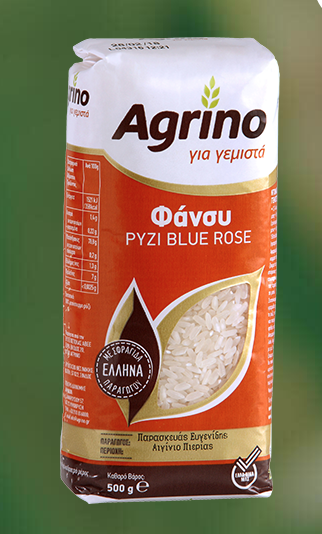 AGRINO GREEK RICE FANCY,BLUE ROSE, FROM EGINIO PIERIAS, 17.6oz (500g)