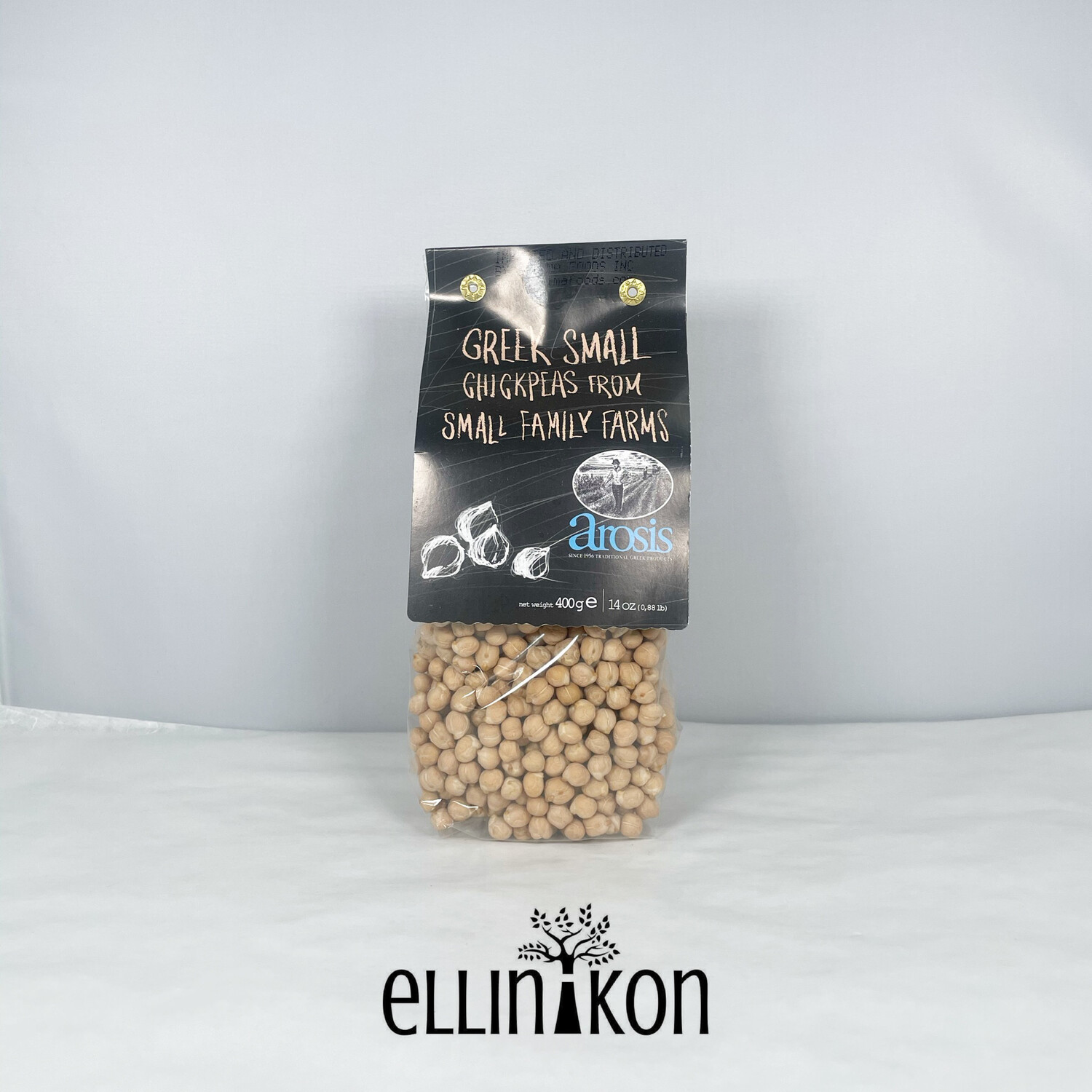 GREEK SMALL CHICKPEAS 14oz, (400g) arosis