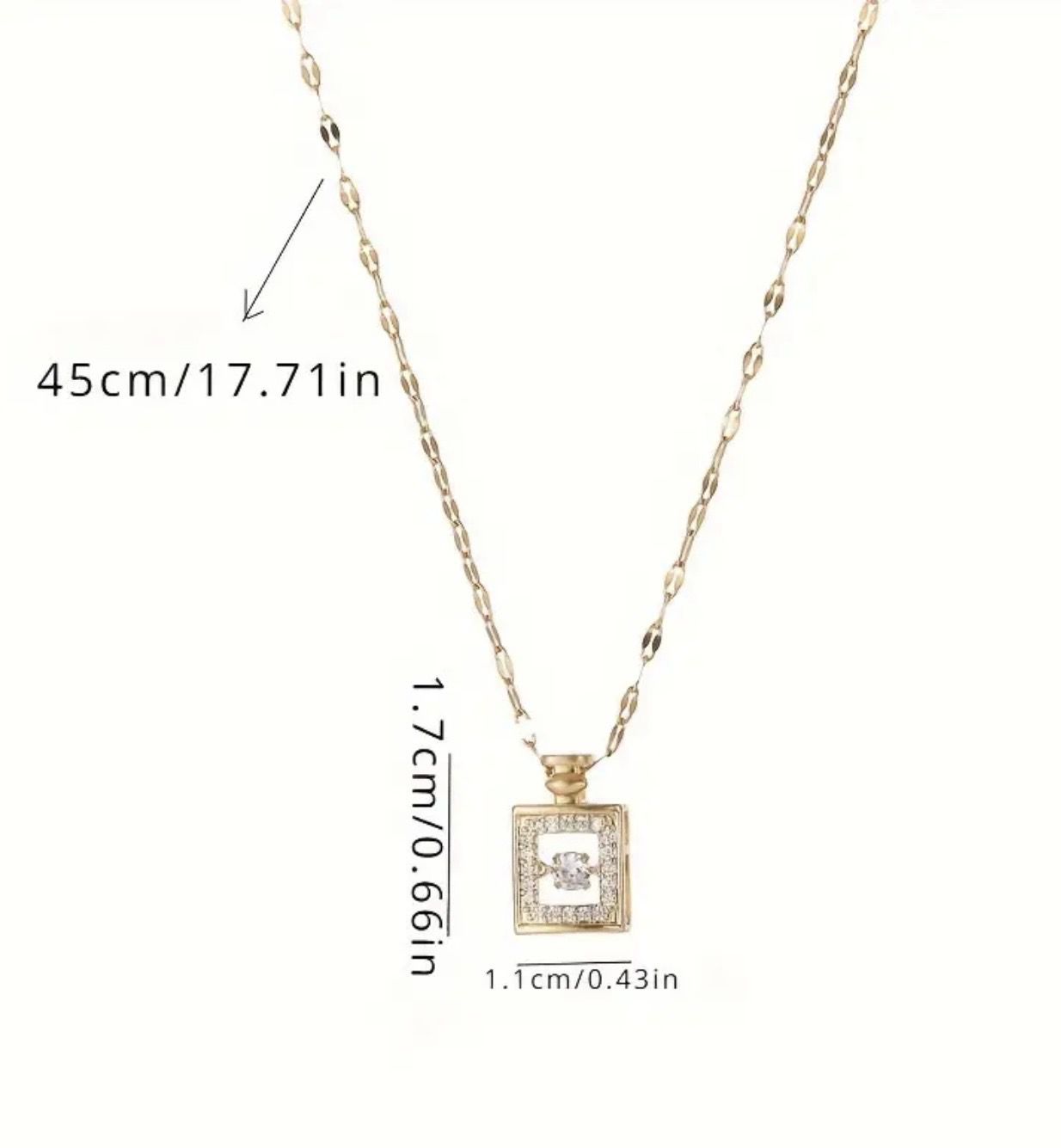 Perfume Jewerly - Stainless Steel - Gold 