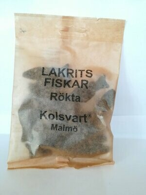 Kolsvart - Salzige Lakritzfische. geräuchert