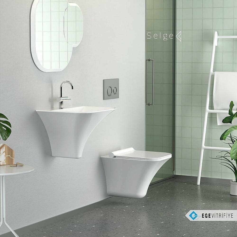 Selge Wall hung WC, rimless (WC only)