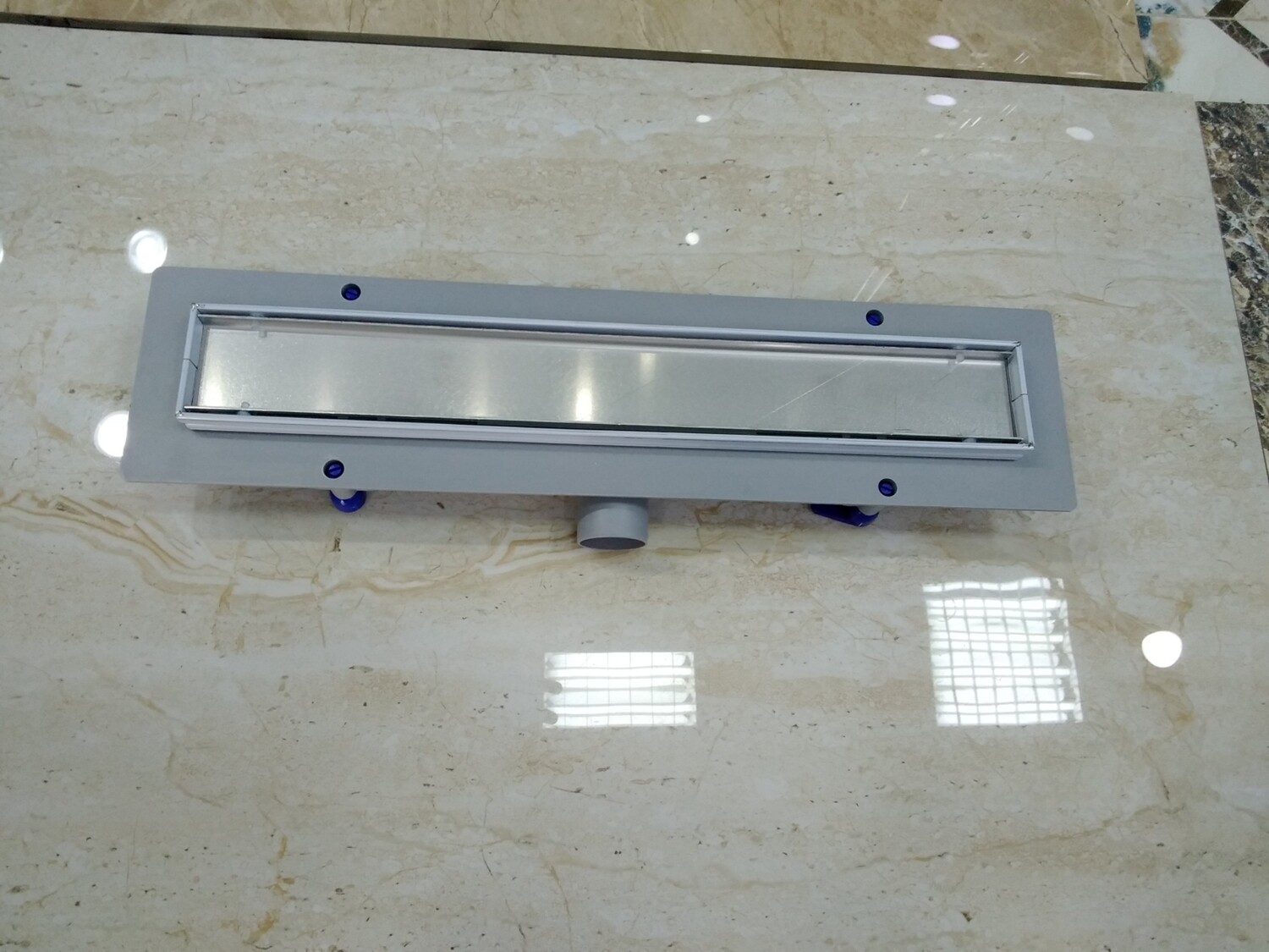LIV Linear 45 cm Shower Drain Stainless Steel, Custom Standard shape