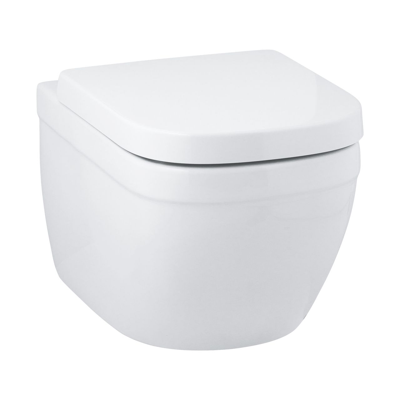 GROHE Euro Ceramic wall-hung WC – a powerful, silent flush for unbeatable performance, with Seat Cover