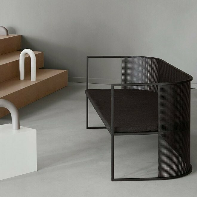 Bauhaus Lounge Bank | Black Bauhaus Lounge Bank | Black