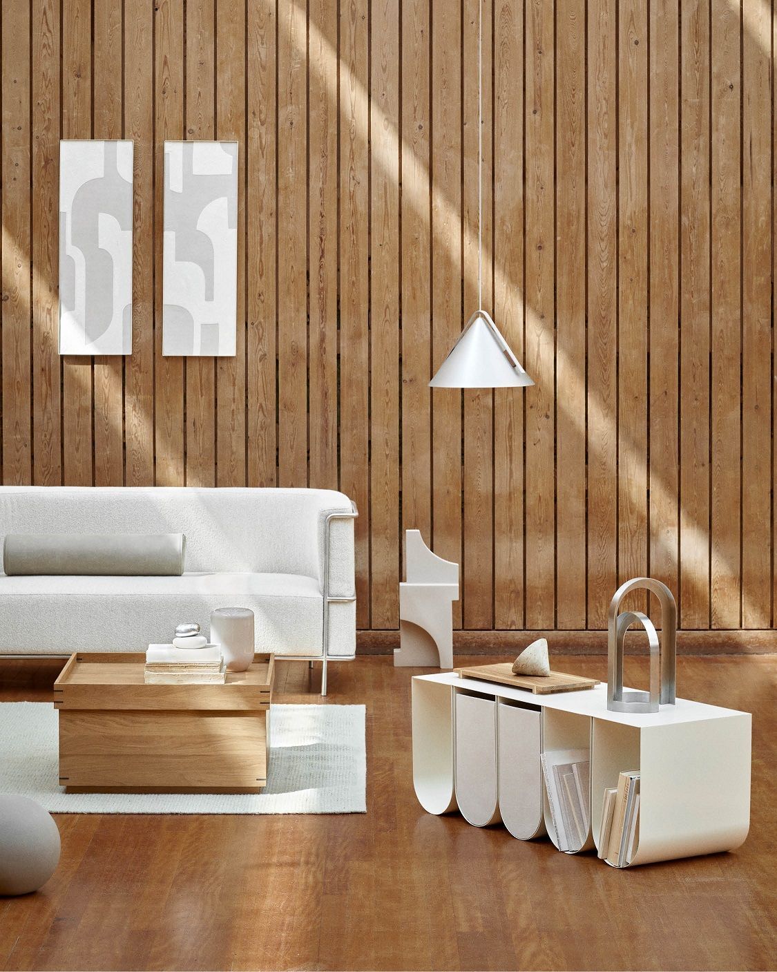 Curved Bank - Beige