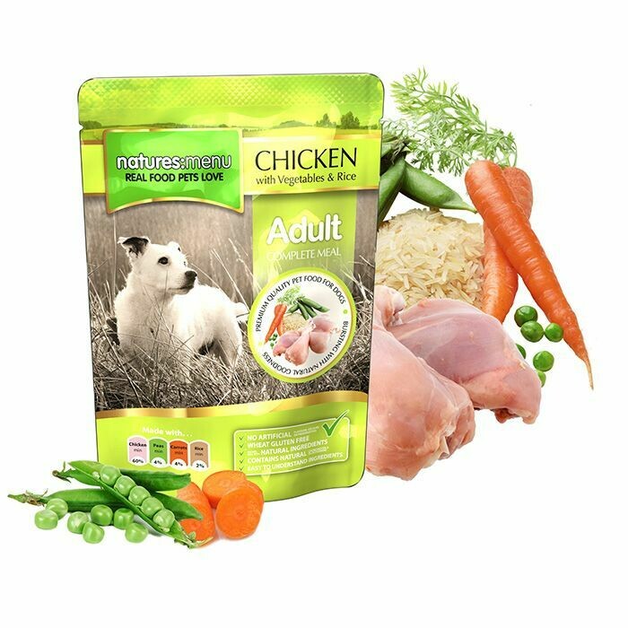 Natures Menu Chicken & Veg Sachet 300g