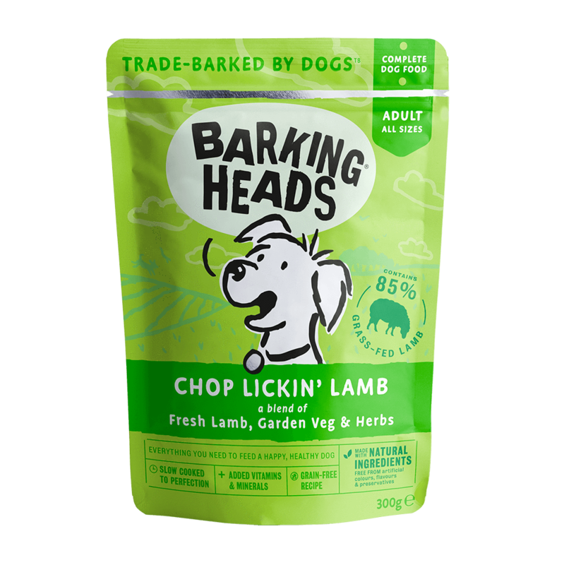 Barking Heads Chop Licking Lamb 300g Sachet