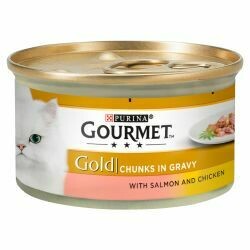 Gourmet Gold Salmon & Chicken in Chunks in Gravy 85g