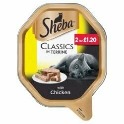 Sheba Classics Cat Tray with Chicken in Terrine 85g
