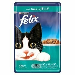 Felix Tuna Pouch Chunks in Jelly 100g