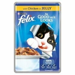 Felix As Good As It Looks Pouch Chicken in Jelly 100g