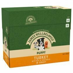 JAMES WELLBELOVED Turkey with Rice Puppy Pouch 10x150g