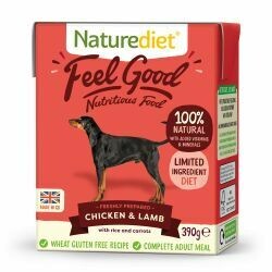 Naturediet Feel Good Chicken & Lamb 390g