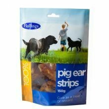 Hollings Pig Ear Strip Pre Pack 150g