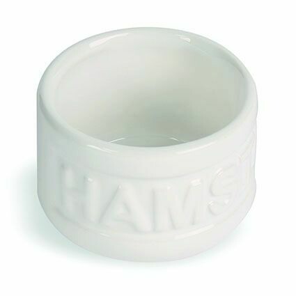 Ceramic White Hamster Bowl