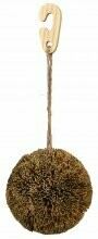 Playing and Gnawing Ball on a jute rope