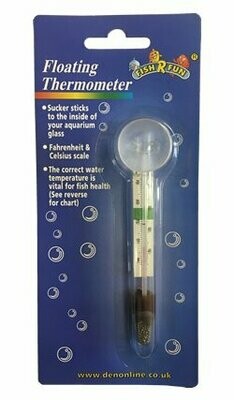 Fish R Fun Glass Floating Thermometer