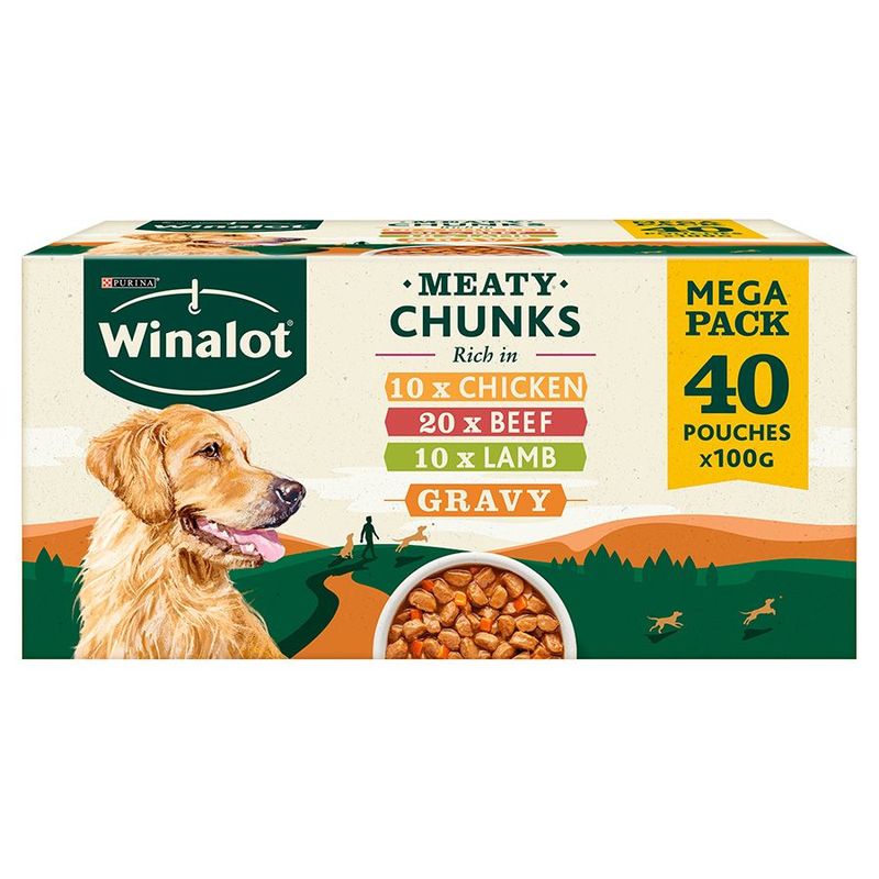 winalot meat multipack in gravy  40x 100g