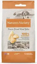 Natures Variety Freeze Dried chicken Bites 20g