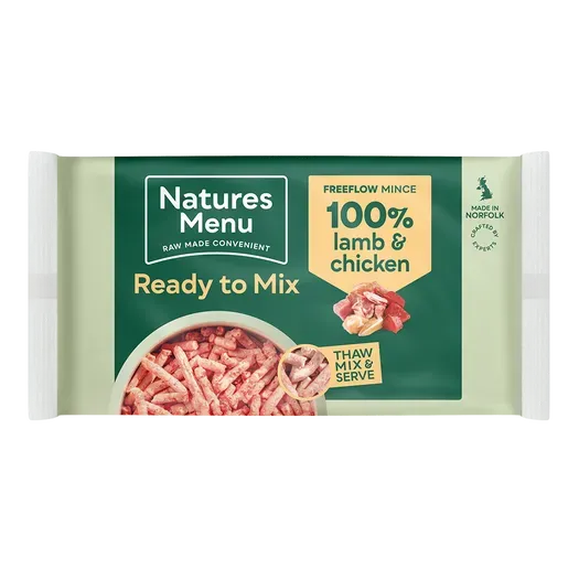 Natures Menu Raw Lamb and Chicken Freeflow 2kg