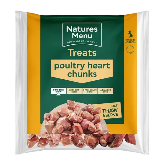 Natures Poultry Heart Chunks 1kg