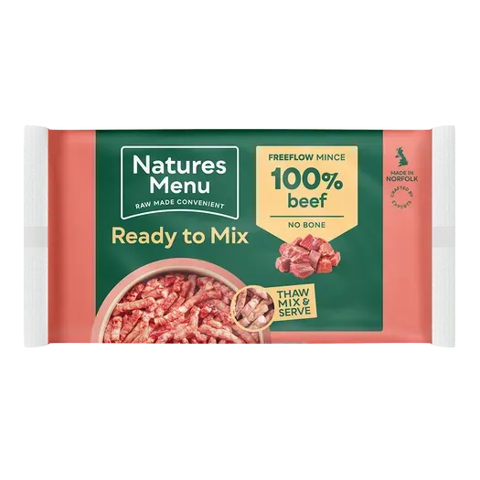 Natures Menu Raw beef Freeflow 2kg