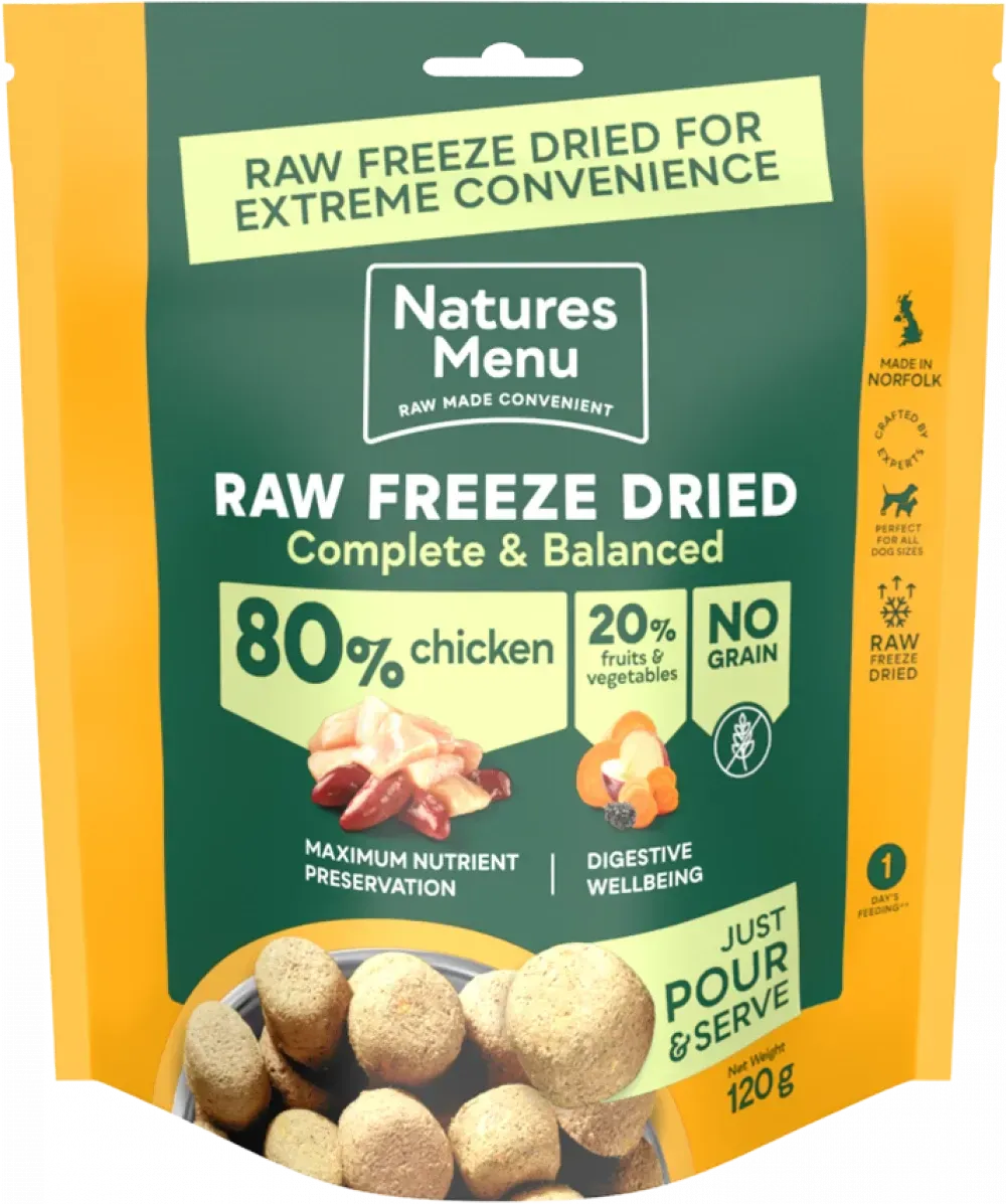 Nature's Menu Freeze Dried Chicken 80/20 120g